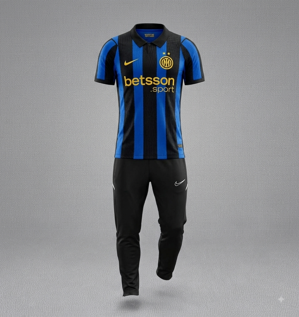 Survêtement style  Inter Milan.